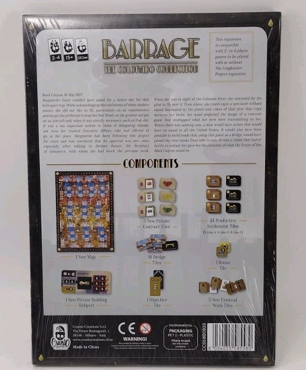 Barrage The Colorado Connection – Game Expansion by Cranio Creations New Sealed