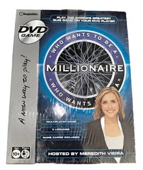 New Who Wants To Be A Millionaire? DVD Game w/ Host Meredith Viera Board Game