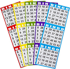 Bingo Paper Game Cards – 3 Card -100 Books of 5 Sheets
