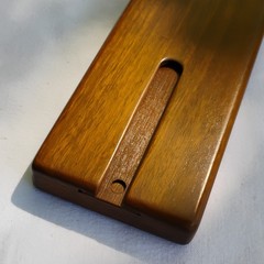 Handmade Wooden Cribbage Board. Brazilian Walnut. Brass And Aluminum Pegs. USA