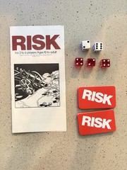 Vintage 1975 1980 Parker Brothers Risk Strategy Board Game, complete w/manual