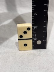 Super Thick Jumbo Size Giant Face Marblelike Dominoes Puremco #1632 Box ** As Is