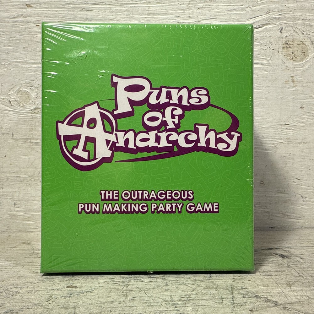 Puns Of Anarchy Party Game Outrageous Pun-Making 3-5 Players New Factory Sealed