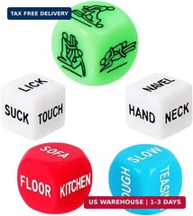 Romantic Naughty Dice Set for Adults Games, Date Night Dice Couples Gift, Fun Ni