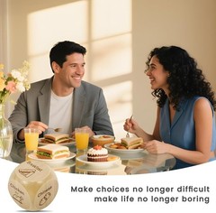 Playful 2 Pcs Food Decision Dice – Ideal Gift for Any Occasion & Date Nights