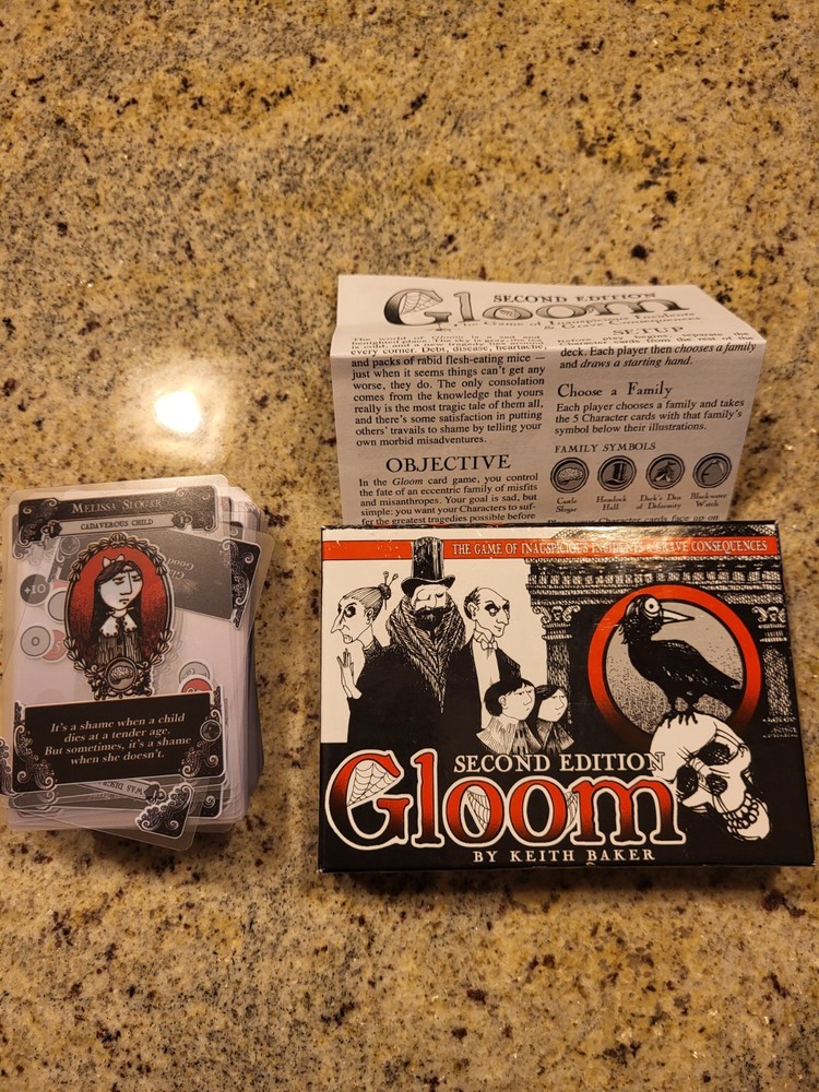 Gloom (2nd Edition) by Keith Baker Atlas Games 2 To 4 Players Card Game