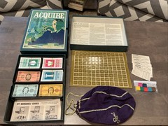 1966 Acquire Game 3M Finance Board Game – 2nd Gen Board W/ Plastic VG+ 💯🔥👀