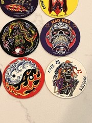 1990s Lot of 16 Kraft Kaps Pogs Slammers Retro Mad Max Alex Rose Pirate Pete