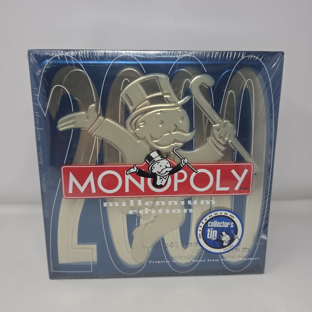 Parker Brothers Monopoly Board Game 2000 Millenium Edition Collector Tin SEALED!