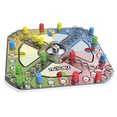 Hasbro Gaming Trouble Board 2.0 H x 11.0 L x W, Red, Blue, Green, Yellow