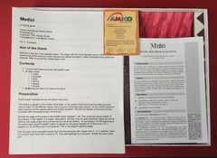Medici Board Game Amigo Spiele Reiner Knizia 1995 German Ed. w/ ENG Instructions