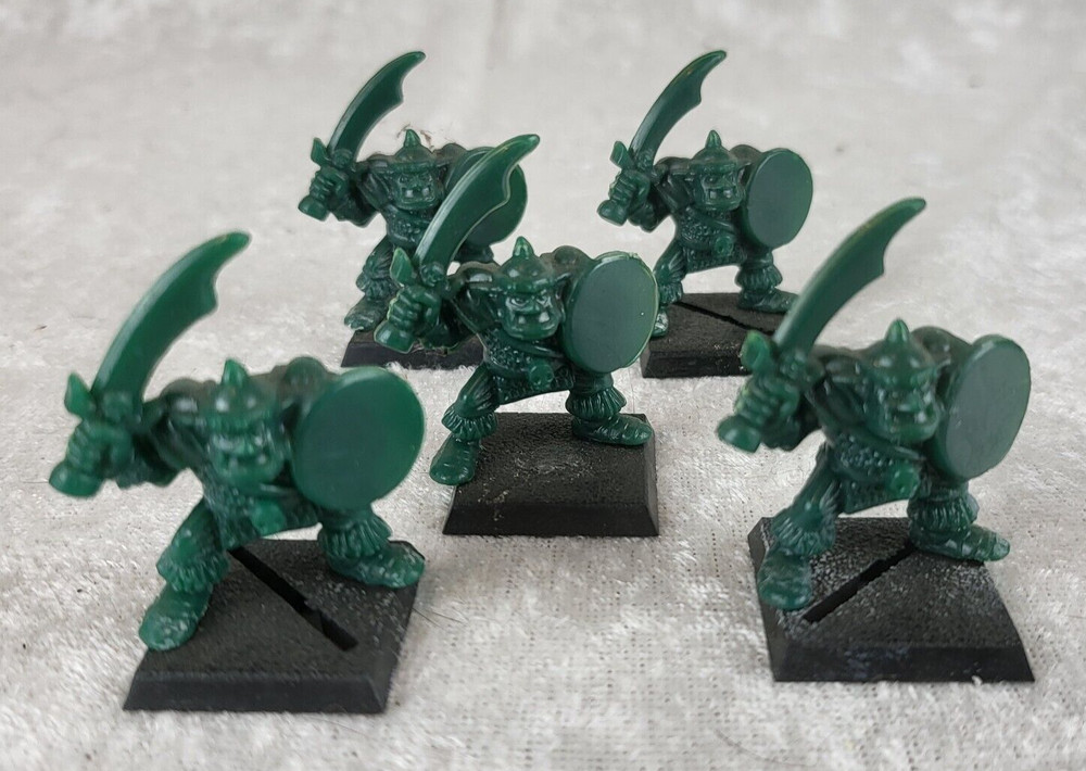 1992 MILTON BRADLEY BATTLE MASTERS ORK ARMY 5 ORK WORRIERS FIGURES