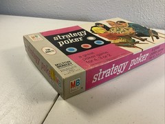 STRATEGY POKER Board Game (1967 Milton Bradley) — Complete in Box