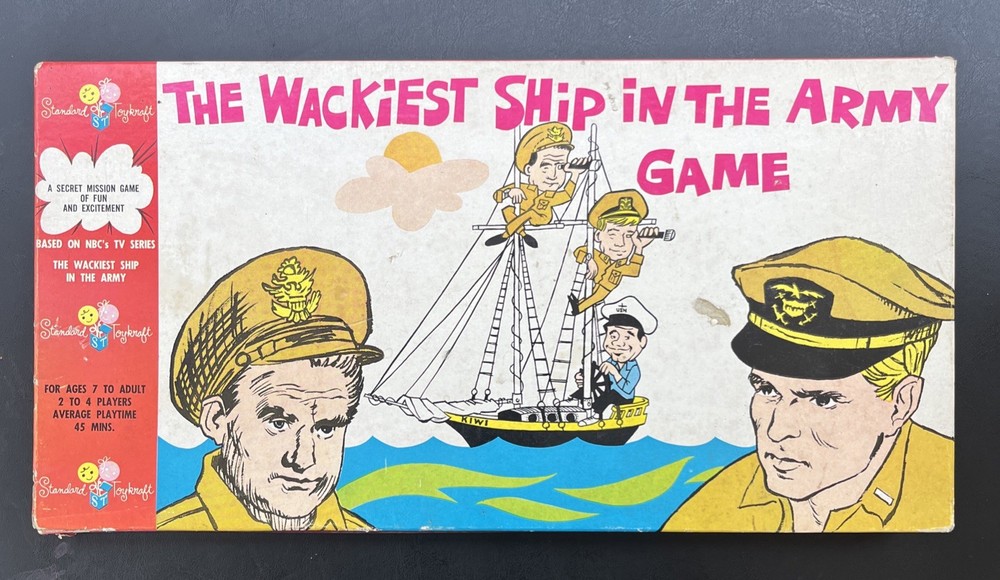 RARE – THE WACKIEST SHIP IN THE ARMY GAME VINTAGE 1965 BOARD GAME MILITARY -READ