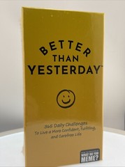 Better Than Yesterday Self Help 365 Daily Challenges Mindfulness New Years Game
