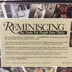 Reminiscing Board Game Vintage 1989 TDC Games For People Over Thirty Complete