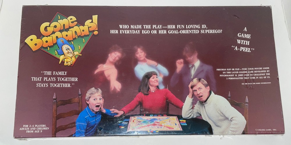 Gone Bananas! 1984 Vintage Board Game By Lykeable Games-New/sealed- 9 Years & Up