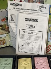 Hasbro Monopoly The Simpsons Edition Board Game Near Complete 2001 Pewter Bart