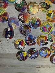 Vintage Holograph POGS Complete Set 50 US States and 4 Branches Of Government