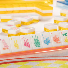 Maison Lude Cirquejong Mahjong Tiles 160 Tile Set with Carrying Case Portable