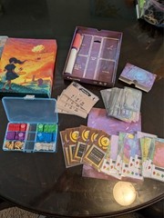 Canvas (with upgraded wooden tokens Family Picture Making Board Game 1-5 players