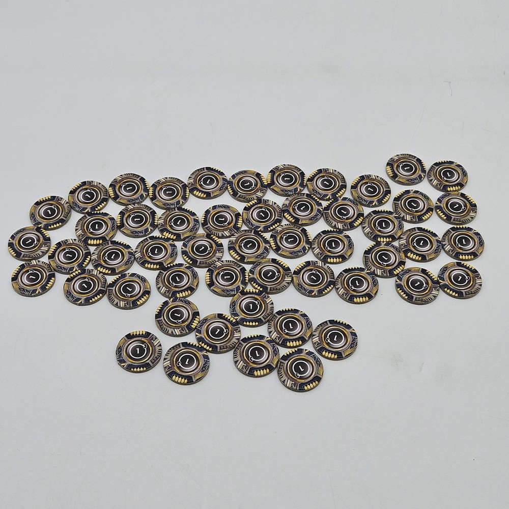 Lot of 51 Netrunner LCG 2012 Core Set Replacement One-Credit Advancement Tokens