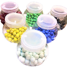 1″ INCH 30 Opaque 25mm 6 Colors Glass Marbles Replace Chinese Check Board Games