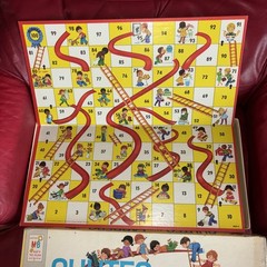 Vintage 1972 Milton Bradley Chutes And Ladders Board Game Complete