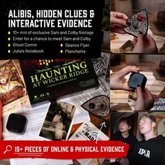 Immersive Ghost Hunting Board Game – The Haunting at Wicker Ridge, 90-120 Min, A