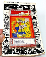 Comon Tatar Rare 1950sMagic Circle Plastic-Peg Pocket Game No 401 Original Card