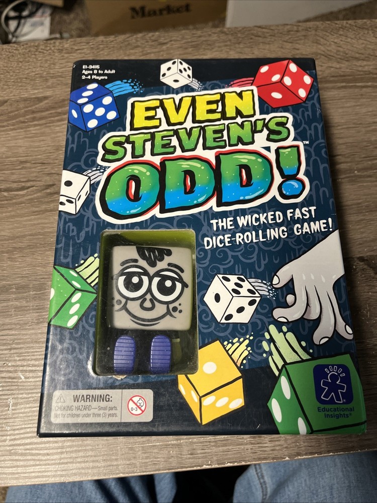 Even Steven’s Odd Dice Game 2016 Educational Insights Thinkfun Complete