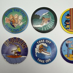 Vintage 1990s Surfing POGS Lot of 10 Original Unused Surf Collectibles