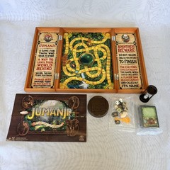 Jumanji The Game Real Wooden Box Edition of the Classic Adventure Game Complete