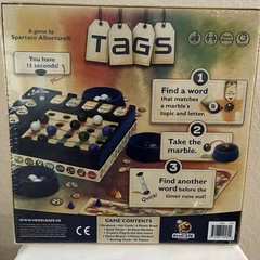 Heidelbar TAGS Party Game for Adults Fast Paced Word Association Brand New