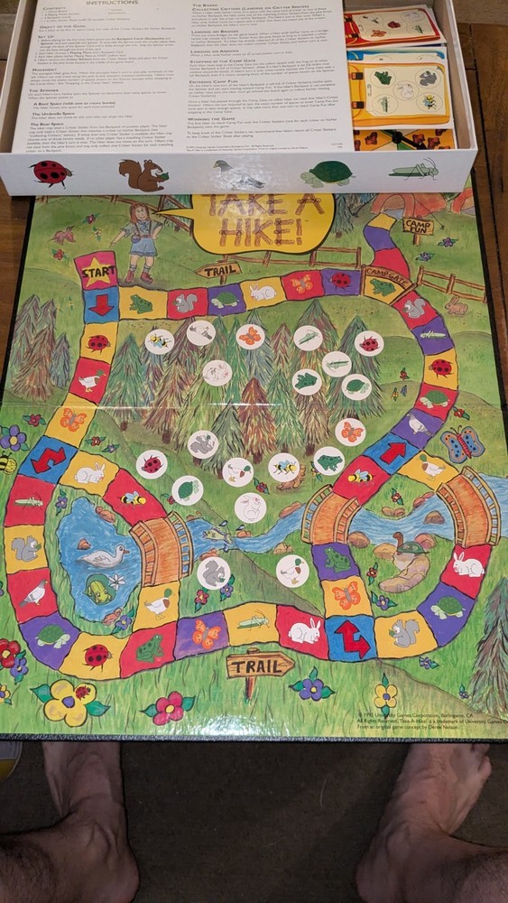 University Games Boardgame Take a Hike! Complete Nice Condition Very Rare
