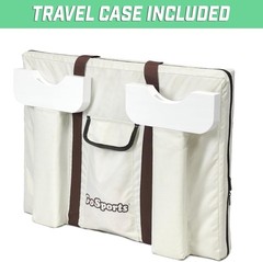 2ft Classic Wooden 4 in a Row Game with Durable Carrying Case – Fun for All Ages