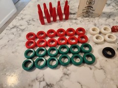 Carrom Game Board Replacement Pieces Plastic Game Pieces Rule Book Set Lot