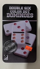 Double Six Color Dominoes In Tin 28 Dominoes