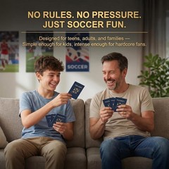 Soccer Party Game for World Cup 2026 – 200 Question Cards for Adults, Teens & Fa