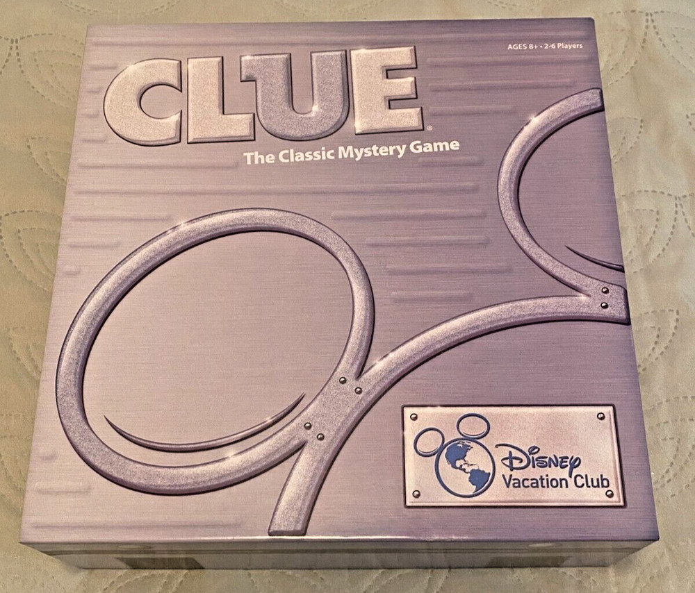 Disney Clue DVC Mystery Board Game, 2-6 Players, Special Edition, Collector