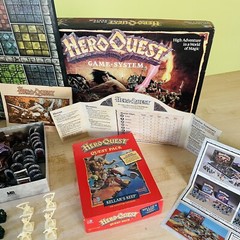1990 Hero Quest & Kellar’s Keep Quest Pack • Milton-Bradley • Fantasy Board Game
