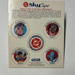 SkyBox SkyCaps Superman Collectible Caps Complete Set Skill & Action Game 1993
