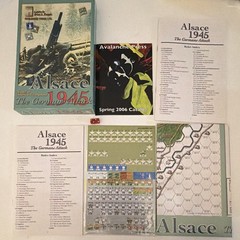Avalanche Press Ltd. Alsace 1945: The German Attack War Board Game 2005