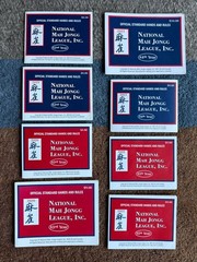 8 National Mah Jongg League Standard Hands And Rules Cards 2019 – 2022 (2 each)