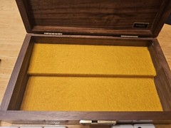 Alex Cramer ‘Cabin Club’ Classic Domino Set with Black Walnut Case – RARE