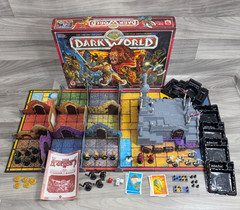 DARK WORLD FANTASY ADVENTURE BOARD GAME 1992 MATTEL INCOMPLETE AS IS