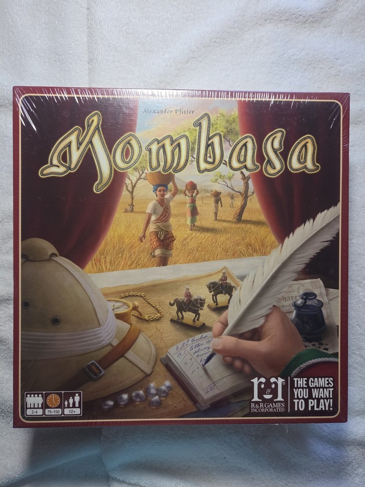 Mombasa Game R&R Games Alexander Pfister 100% Complete 2015 Made Germany SLEEVED