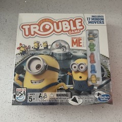 Trouble Game Despicable Me Minion Edition 2014 Hasbro Game Pop-O-Matic Complete