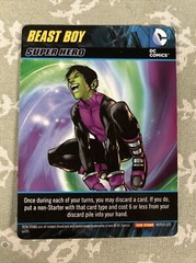 2015 DC Comics Teen Titans Deck Game Beast Boy Oversize Super Hero Card!