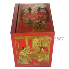 Chinese Mah-Jong 144 Tiles Game Set With Wooden Box Entertainment Prop Gift new